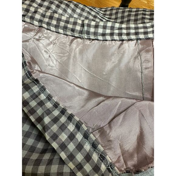 Vintage 1950s-1960s Black Tan Gingham Pencil Skirt Size 2 Rockabilly Pinup Girl - Picture 6 of 6